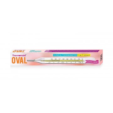 Thermomate Oval Clinical Thermometer Box of 10 Pcs.