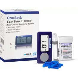 Ozocheck Easy Touch Glucometer With 10 Test Strips