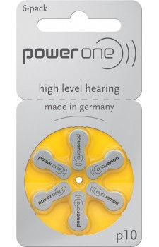 PowerOne P10 Hearing Aid Battery (6 Pcs Pack)