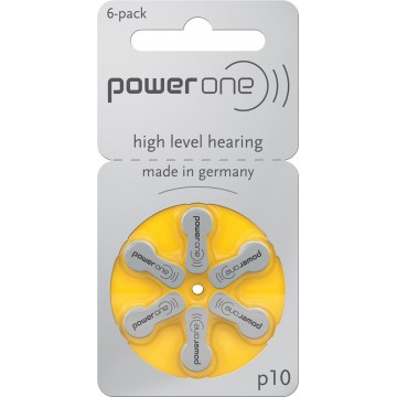 PowerOne P10 Hearing Aid Battery (6 Pcs Pack)