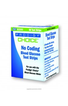 Prodigy CHOICE Blood Glucose Test Strips - 50 Strips Pack