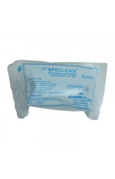 Romsons Specican Container 70 ml  (Specimen Collection)  Sterile - Plastic (Box of 50 Pcs.)