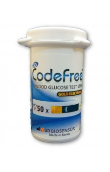 SD CodeFree Glucometer 50 Test Strips (1X50 Pack) - Without Outer Box