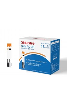 Sinocare Safe AQ UG Uric Acid Test Strips - 50 
