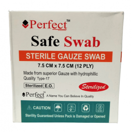 Perfect Sterile Gauze Swab 7.5cm x 7.5cm x 12ply (40 Pcs Box)