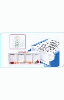 Presens TabOrg Tablet/Pill/Medicine Storage Box & Organiser (For a Week & 4 Times a Day)