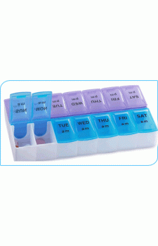 Presens TabOrg Tablet/Pill/Medicine Organiser For a Week & 2 Times a Day