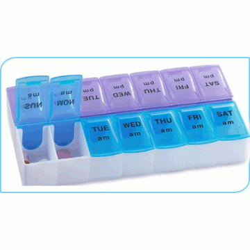 Presens TabOrg Tablet/Pill/Medicine Organiser For a Week & 2 Times a Day