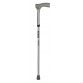 Vissco Folding Walking Stick Adjustable Height - L Shaped Handle Grip (PC 0921)