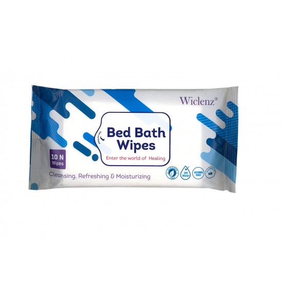 Wiclenz Bed Bath Wipes (Pack of 10 N Sanitary Bed Bath Wipes) Buy