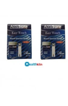 Accusure Easy Touch Strips 100  Strips (2X50 Pack)