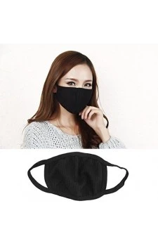 Anti Pollution Bike/Scooter Riding Protection Reusable Face Mask  (Black)