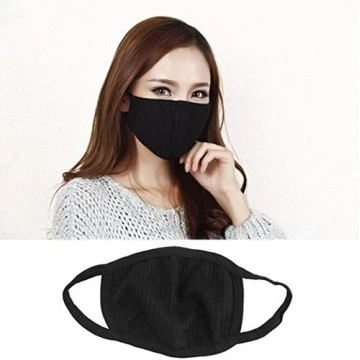 Anti Pollution Bike/Scooter Riding Protection Reusable Face Mask  (Black)