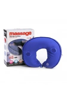 Neck Massager Cushion Pillow With Music Player  (Mp3 Ready) - Multicolor 