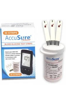 AccuSure Sensor Test Strips 50's Pack