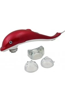 Dolphin Fish Shaped Body Infrared Massager With 3 Attachments (Color May Vary)