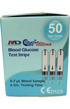 GlucoCare Ultima Test Strips - Pack of 50 