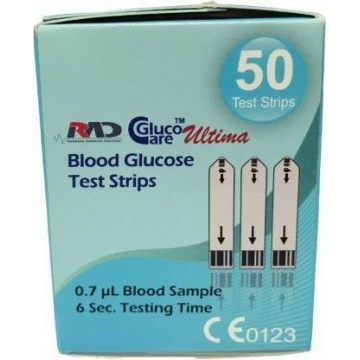 GlucoCare Ultima Test Strips - Pack of 50 
