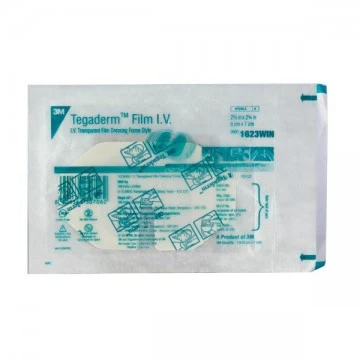 3M Tegaderm Film I.V. Transparent Film Dressing (1623WIN) - One Piece
