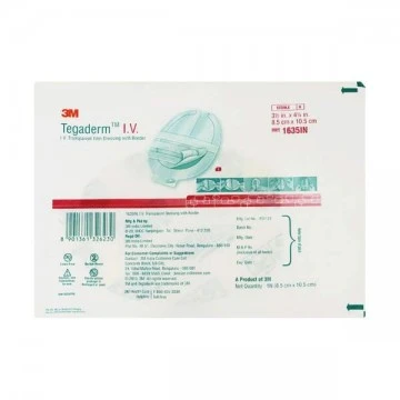 3M Tegaderm I.V. Transparent Film Dressing with Border (1635IN) - One Piece