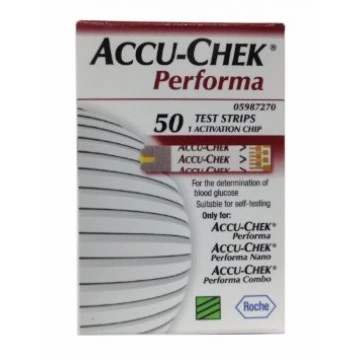 AccuChek PERFORMA Blood Gulcose Test Strips  50 Strips (1X50 PACK)