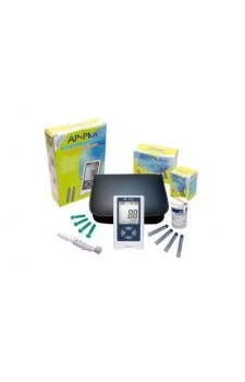 AP PLUS No Coding Gulcometer With 10 Test Strips