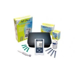 AP PLUS No Coding Gulcometer With 10 Test Strips