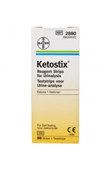 Bayer Keto Diastix Reagent Strips For Urinalysis - 50 Strips