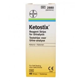 Bayer Keto Diastix Reagent Strips For Urinalysis - 50 Strips