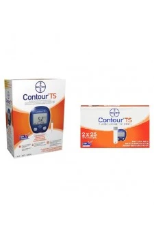 Bayer Contour TS Gulcometer with Free 50 Test Strips