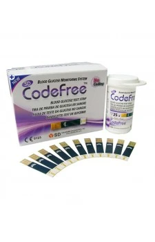 SD CodeFree Blood Glucose Test Strips-50 Strips (2X25 Pack)