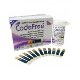 SD CodeFree Blood Glucose Test Strips-50 Strips (2X25 Pack)