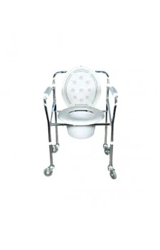 Karma Folding Commode With Wheels - Rainbow 5