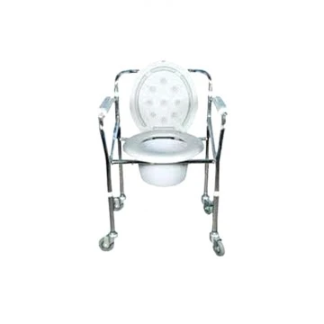 Karma Folding Commode With Wheels - Rainbow 5