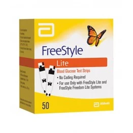 Freestyle LITE Blood Gulcose Test Strips 50 Strips (1X50 Pack)