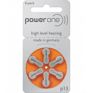 PowerOne P13 Hearing Aid Battery (6 Pcs Pack)