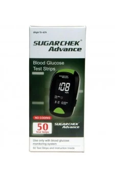 Sugarchek Advance  Wockhardt Test Strips - 50 Strips  (Individual Pack)