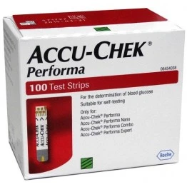 AccuChek PERFORMA Blood Glucose Test Strips - 100 Strips (2X50 PACK)