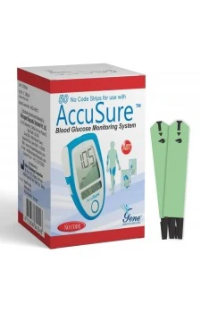 AccuSure Blood Glucose Test Strips 50's Pack