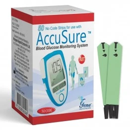 AccuSure Blood Glucose Test Strips 50's Pack