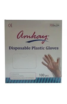 Amkay Plastic Gloves Disposable (100pcs) 11"x 12"