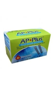 AP PLUS Blood Glucose Test Strips 50 Strips (2x25 Pack)