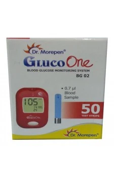 Dr.Morepen GulcoOne MODEL BG02 Blood Glucose Test Strips-25 Strips (1X25 Pack)