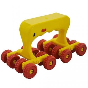 Acupressure 16 Wheels Roller Massager (With Handle and Vibration) 