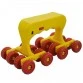 Acupressure 16 Wheels Roller Massager (With Handle and Vibration) 