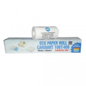 BPL ECG Paper Roll 108T/408 (50mm x 20 Mtrs.) - Pack of 5 Rolls