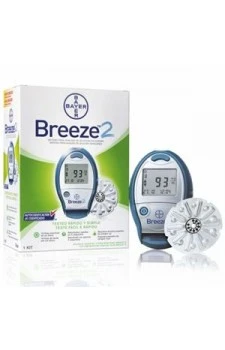Bayer Breeze-2 Gulcometer with 50 Test Strips