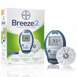 Bayer Breeze-2 Gulcometer with 50 Test Strips