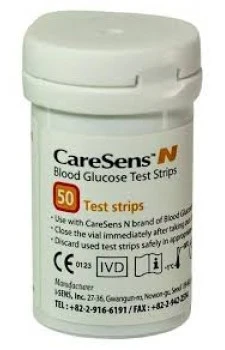 Caresens-N Test Strips 50 Strips Vial (Without Outer Box)