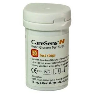 Caresens-N Test Strips 50 Strips Vial (Without Outer Box)